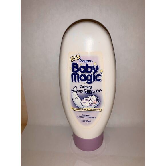 VTG 2001 Playtex Baby Massage Magic Milk Lotion 2X Set 8oz NEW Lavender Chamomil - Picture 3 of 6